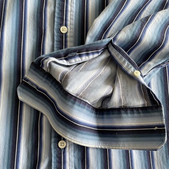 Michael Kors - Blue/White Stripe - X-Large, Classic Fit - Picture 4 of 5